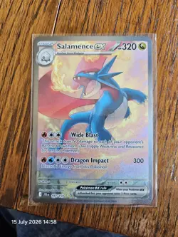 Pokemon TCG Salamence EX Full Art Card Journey Together 187/159 - Image 1