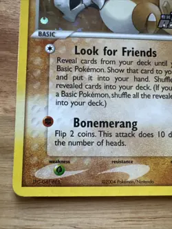 Pokemon TCG 2004 Cubone - 51/109 EX Team Rocket Returns Stamped Reverse Holo - Image 5