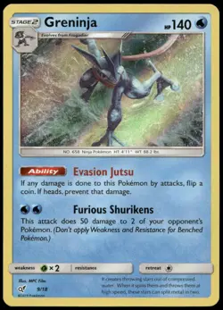 Greninja Holo Rare Detective Pikachu 9/18 NM - Image 1