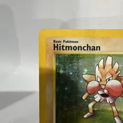 Pokemon TCG Hitmonchan Base Set 7/102 Holo Unlimited Holo Rare (LP/MP) - Image 2