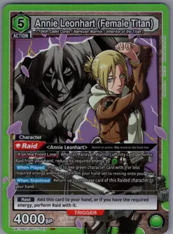 Annie Leonhart (Female Titan) - UE10BT: Attack On Titan - Union Arena CCG - NM - Image 1