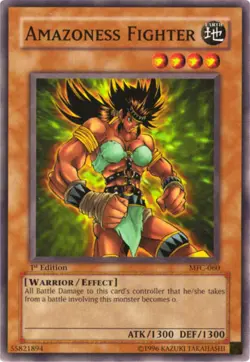 Amazoness Fighter - MFC-060 - Common - 1st Edition x1 - Lightly Played - Image 1