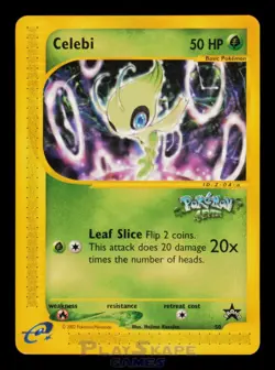Pokemon Card Celebi 50 Wizards Black Star Vintage WOTC Promo E-Reader LP 2002 - Image 1
