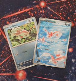 Goldeen 087/084 IR & Goldeen 013/084 R/H - Pitch Black - NM/M Pokemon Card Combo - Image 1