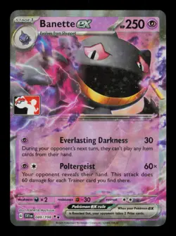 Pokemon Card Banette ex 088/198 Prize Pack Series Promo Holo Stamped NM 2023 - Image 1