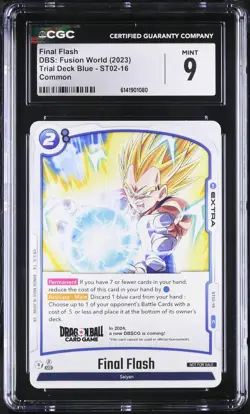 Final Flash ST02-16 CGC 9 Mint Trial Deck Blue Dbs: Fusion World Card - Image 1