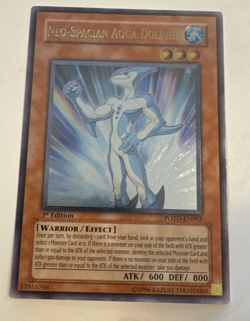 Yugioh Neo-Spacian Aqua Dolphin POTD-EN003 Ultimate Rare 1st Edition NM - Image 1