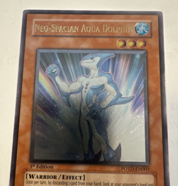Yugioh Neo-Spacian Aqua Dolphin POTD-EN003 Ultimate Rare 1st Edition NM - Image 2