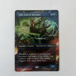 MTG - Loki, God of Mischief - Borderless FOIL - Marvel Super Heroes - MSH 0343 - Image 1