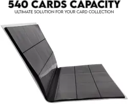 540 Pockets Trading Card Binder, 9 Pocket, 30 Pages Double Side Pocket for H... - Image 5