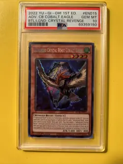 YuGiOh ADVANCED CRYSTAL BEAST COBALT EAGLE #BLCR-EN015🔥PSA 10 GEM🔥1st ED-2022 - Image 3
