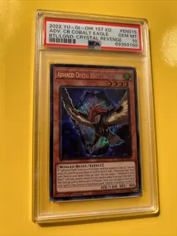 YuGiOh ADVANCED CRYSTAL BEAST COBALT EAGLE #BLCR-EN015🔥PSA 10 GEM🔥1st ED-2022 - Image 5