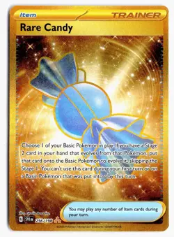Rare Candy 256/198 Hyper Rare Scarlet & Violet Pokemon Holo NM - Image 1