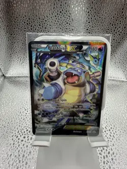 Pokemon TCG Card - Blastoise EX XY122 Black Star Promo Full Art XY Holo - LP - Image 1