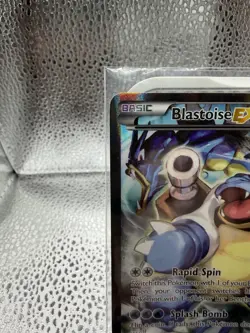 Pokemon TCG Card - Blastoise EX XY122 Black Star Promo Full Art XY Holo - LP - Image 2