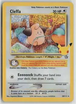 Cleffa 20/111 Classic Collection Celebrations: Classic Collection Pokemon NM - Image 1