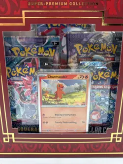 Pokemon Charizard ex Super-Premium Collection (10x Booster, Promos & Figur) NEU - Image 4
