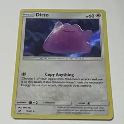 The Pokemon Company Ditto 17/18 Detective Pikachu Holo Rare Basic Eng - Image 3