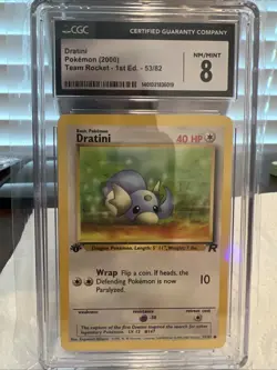 Dratini Team Rocket 1st Edition 53/82 Pokemon 2000 Non-Holo - Image 1