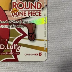 Monkey D. Luffy One Piece Card Game Round 1 promo English LP (See description) - Image 4