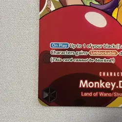 Monkey D. Luffy One Piece Card Game Round 1 promo English LP (See description) - Image 5