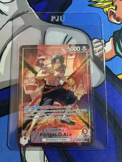 Bandai One Piece Card Game Portgas D Ace OP16-001 Leader Special English 5000 - Image 1