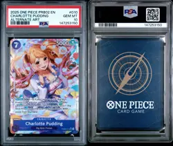 2025 One Piece PRB02 Premium Booster Charlotte Pudding #010 Alt Art PSA 10 - Image 2