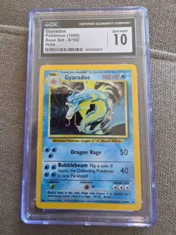 1999 Pokemon Gyarados 6/102 Base Set Holo CGC 10 Gem Mint 1999-2000 WOTC - Image 3