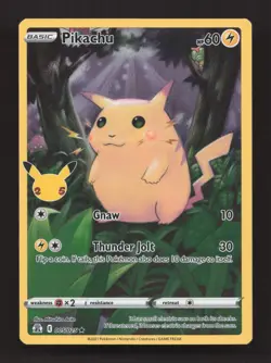 Pikachu 005/025 Holo Rare Celebrations Pokemon Near Mint - Image 1