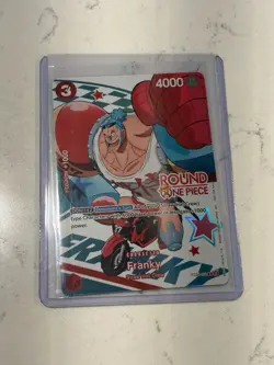 Bandai One Piece Card Game Franky ST01-010 ROUND 1 Promo Pack Promo Card - Image 1