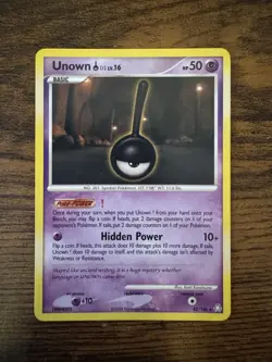 Pokemon TCG Unown 42/146 Legends Awakened LP Pokemon Card - Image 1