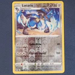 Lucario 120/185 - Vivid Voltage - Rare Reverse Holo Pokemon Card - LP - Image 1