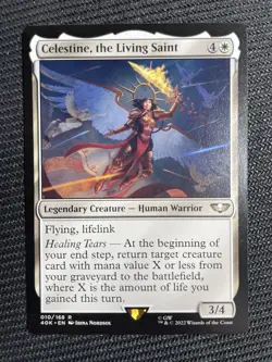 Celestine, the Living Saint NM MTG card Universes Beyond: Warhammer 40000 - Reg - Image 1