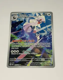 Silvally 095/084 Illustration Rare Me05: Pitch Black Holo Pokemon Card TCG NM - Image 1