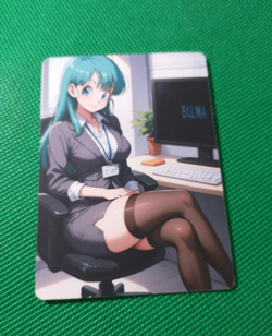 Bulma Bunny Goddess Anime ACG Waifu Beauty Doubled Card - Image 1