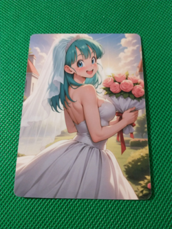 Bulma Bunny Goddess Anime ACG Waifu Beauty Doubled Card - Image 1