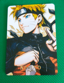 Naruto Shippuden Uzumaki Naruto Premium Anime GOLD Title Waifu Art Card - Image 1