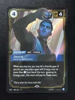 Riftbound Jayce - Man of Progress Promo - LOL TCG Card - EVO 2026 - Image 1