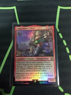 MTG Magic The Gathering Vaan, Street Thief Foil Prerelease Promo Final Fantasy - Image 1