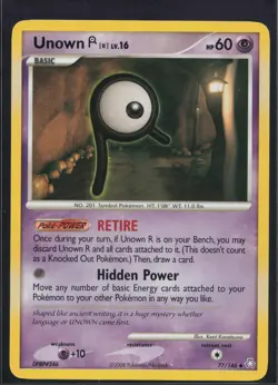 Unown [R] 77/146 Uncommon Legends Awakened Pokemon Lightly Played - Image 1