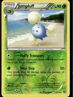 Pokemon Jumpluff 5/114 Steam Siege Reverse Holo Rare LP - Image 1
