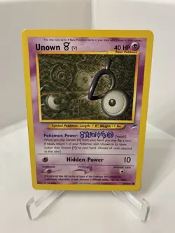 Pokemon TCG Unown [V] Neo Destiny 89/105 Regular FREE SHIPPING - Image 1