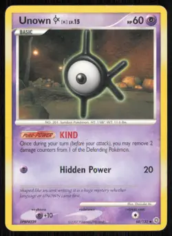 Unown [K] 68/132 Uncommon Secret Wonders Pokemon Moderately Played - Image 1