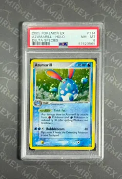 Pokemon PSA 8 Azumarill Holo #114 Ex Delta Species 2005 English (M) - Image 3