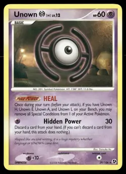 Unown [H] 29/106 Rare Great Encounters Pokemon LP - Image 1