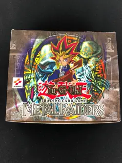 YUGIOH 2002 METAL RAIDERS - USED EMPTY BOOSTER BOX - Image 1
