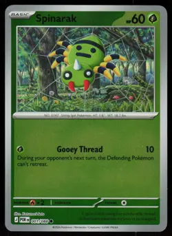 Spinarak 001/088 Common Perfect Order Pokemon Reverse Holo Near Mint - Image 1