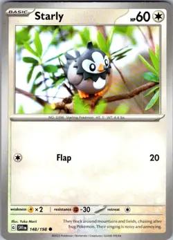 Starly Scarlet & Violet 148/198 Common Pokemon Near Mint - Image 1