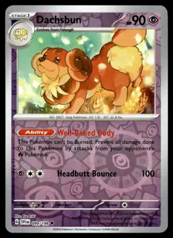 Dachsbun 099/198 Uncommon Scarlet & Violet Pokemon Reverse Holo Near Mint - Image 1