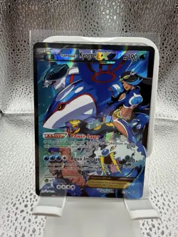 Pokemon TCG Team Aqua's Kyogre EX 6/34 Double Crisis - DMG condition - Image 1